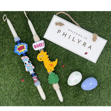 Load image into Gallery viewer, Lambada (Λαμπάδα) Easter Candle - Dinosaur (2026)