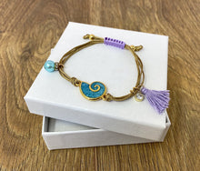 Load image into Gallery viewer, Calypso cord bracelet - Blue (on box)