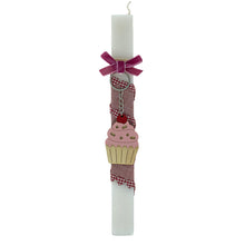 Load image into Gallery viewer, Scented Lambada (Λαμπάδα) Easter Candle- Cupcake