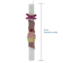 Load image into Gallery viewer, Scented Lambada (Λαμπάδα) Easter Candle- Cupcake