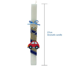 Load image into Gallery viewer, Scented Lambada (Λαμπάδα) Easter Candle- Hand painted car
