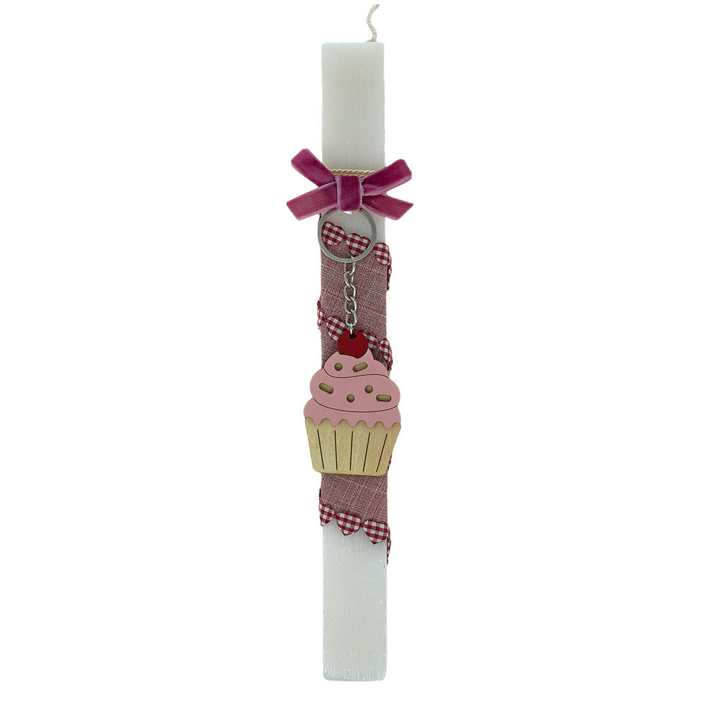 Scented Lambada (Λαμπάδα) Easter Candle- Cupcake