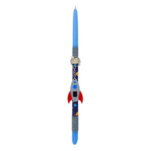 Load image into Gallery viewer, Lambada (Λαμπάδα) Easter Candle- Hand painted wooden spaceship
