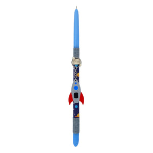Lambada (Λαμπάδα) Easter Candle- Hand painted wooden spaceship