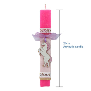 Scented Lambada (Λαμπάδα) Easter Candle- Unicorn