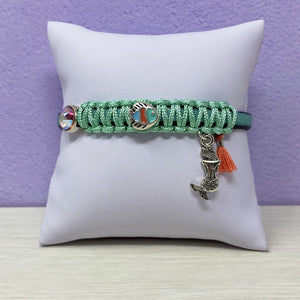 Petite sirène leather bracelet on pillow