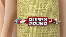 Load and play video in Gallery viewer, Martis - Greek March protection bracelet / Ftou!
