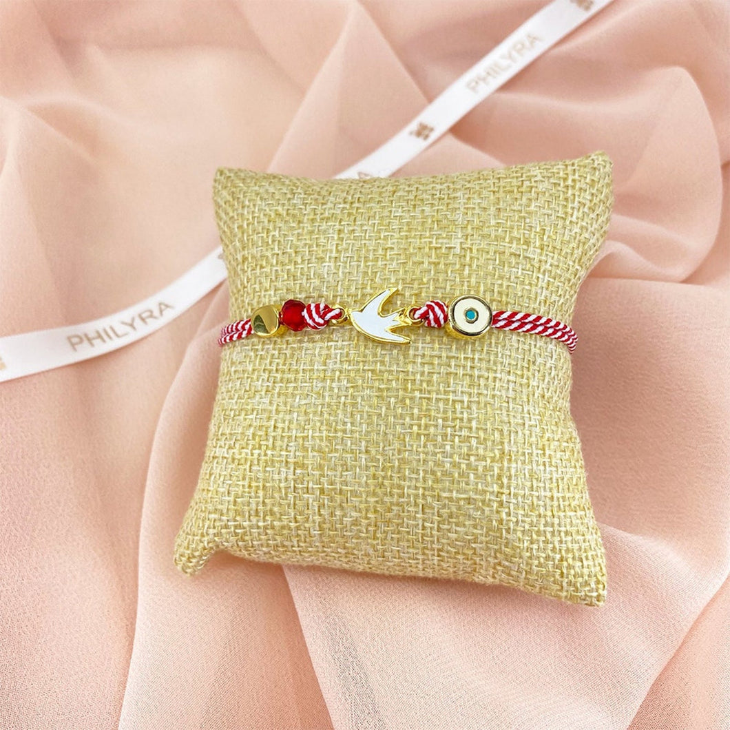 Martis - Greek March protection bracelet / Swallow